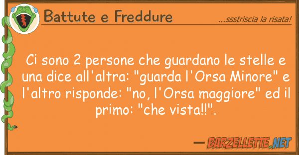 Battute e Freddure sono 2 persone guardano stelle