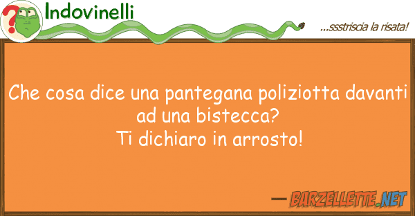 Indovinelli cosa dice pantegana poliziotta d