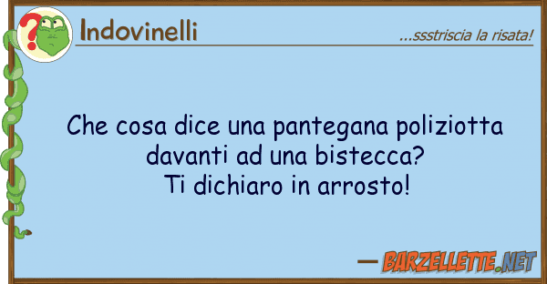 Indovinelli cosa dice pantegana poliziotta d