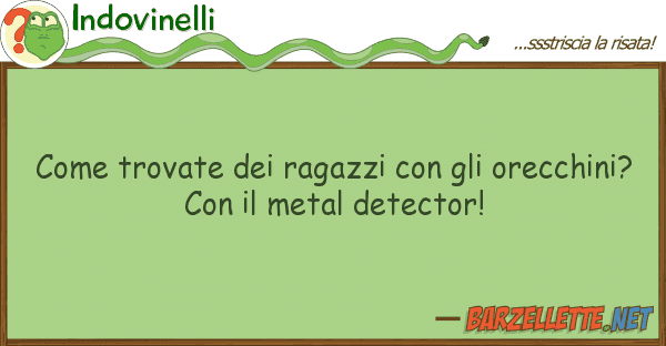 Indovinelli trovate ragazzi orecchi