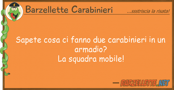 Barzellette Carabinieri sapete cosa fanno due carabinieri