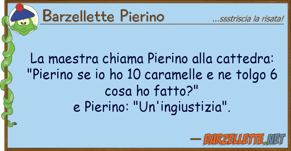 Barzellette Pierino maestra chiama pierino cattedra: