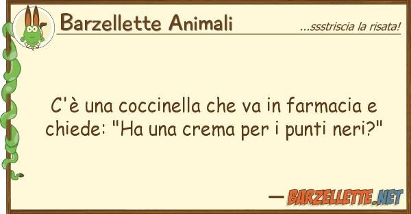 Barzellette Animali c'è coccinella va farmacia