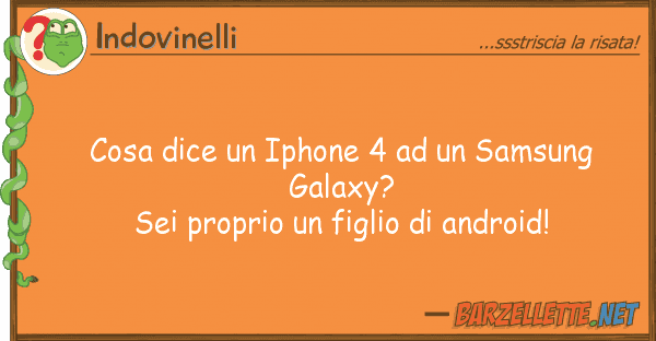 Indovinelli cosa dice iphone 4 samsung gala