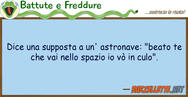 Battute e Freddure dice supposta un' astronave: "beat