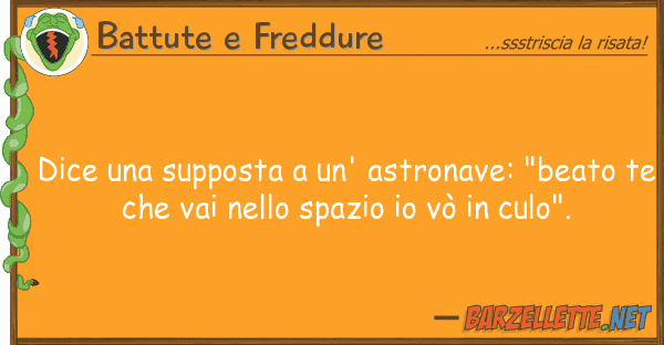 Battute e Freddure dice supposta un' astronave: "beat