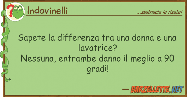 Indovinelli sapete differenza donna