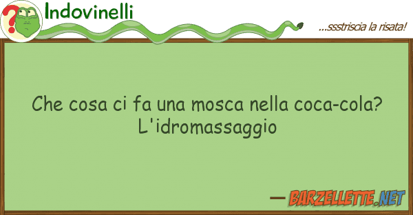 Indovinelli cosa fa mosca coca-cola