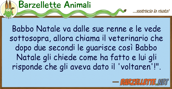 Barzellette Animali babbo natale va renne ved