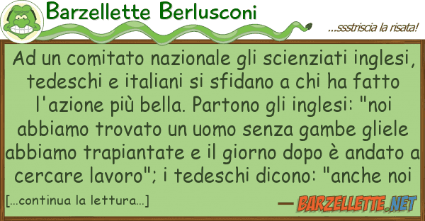 Barzellette Berlusconi comitato nazionale scienziati
