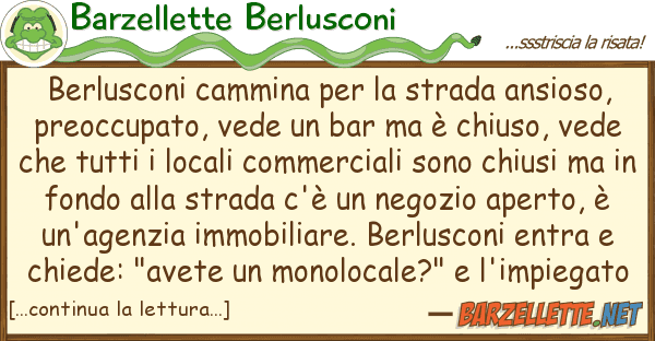 Barzellette Berlusconi berlusconi cammina strada ansioso