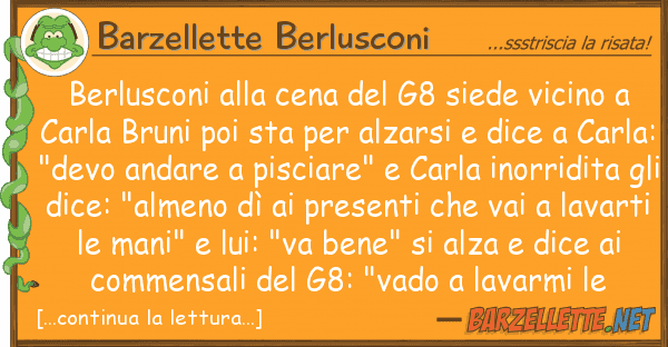 Barzellette Berlusconi berlusconi cena g8 siede vicino