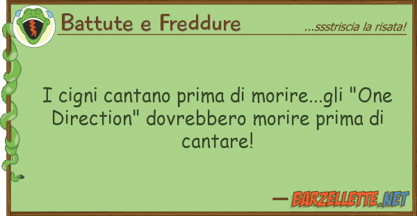 Battute e Freddure cigni cantano prima morire...gli "o