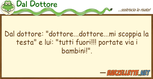 Dal Dottore dottore: "dottore...dottore...mi sco