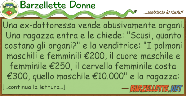 Barzellette Donne ex-dottoressa vende abusivamente org