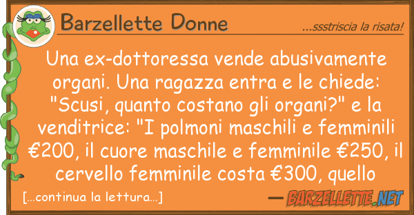 Barzellette Donne ex-dottoressa vende abusivamente org