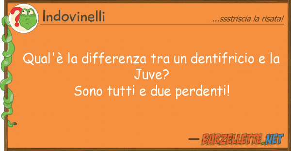 Indovinelli qual'è differenza dentifricio