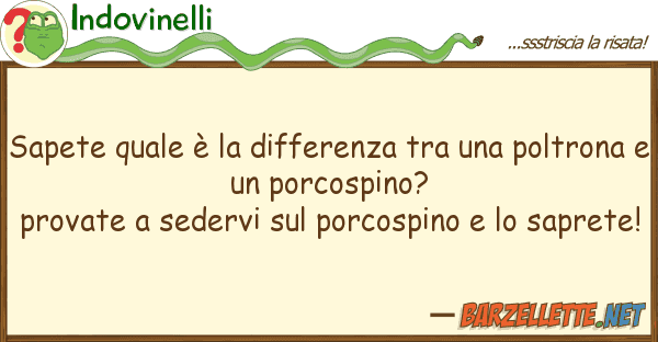 Indovinelli sapete è differenza po
