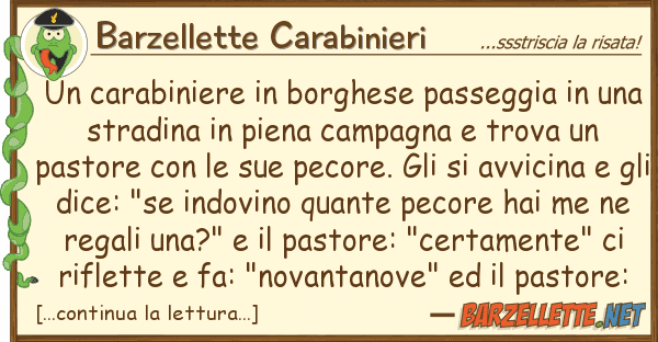 Barzellette Carabinieri carabiniere borghese passeggia