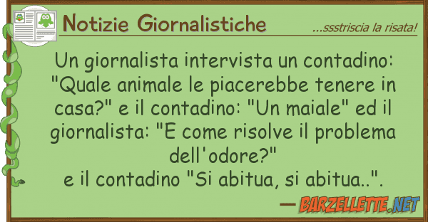 Notizie Giornalistiche giornalista intervista contadino: