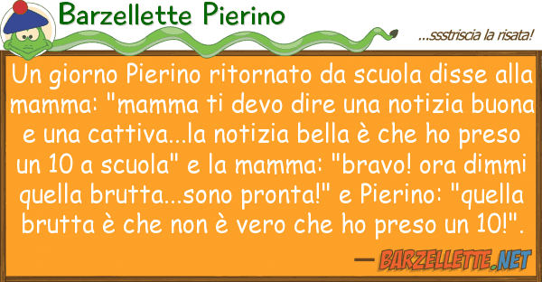 Barzellette Pierino giorno pierino ritornato scuola