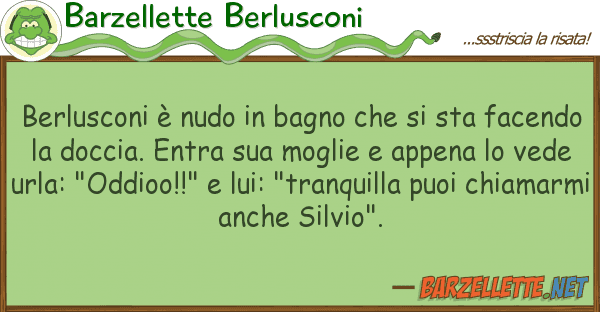 Barzellette Berlusconi berlusconi è nudo bagno sta f