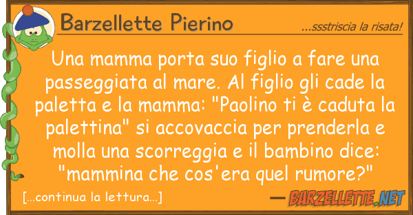 Barzellette Pierino mamma porta figlio fare pa