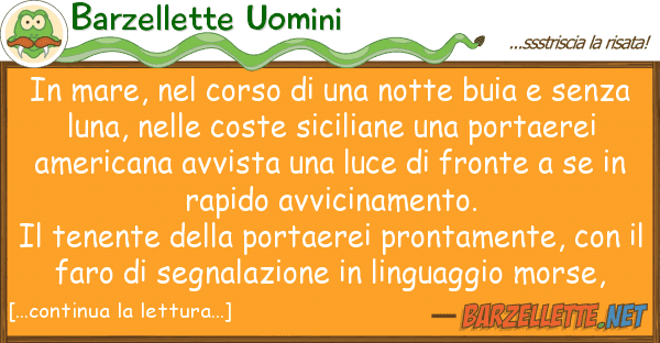 Barzellette Uomini mare, corso notte buia s