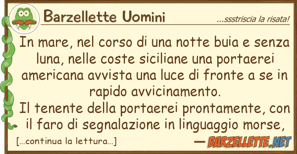 Barzellette Uomini mare, corso notte buia s