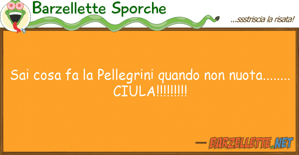 Barzellette Sporche sai cosa fa pellegrini quando nuo