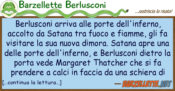 Barzellette Berlusconi berlusconi arriva porte dell'infern
