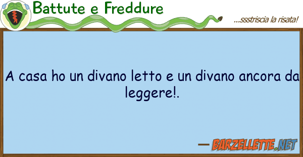 Battute e Freddure casa ho divano letto divano