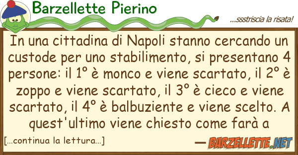 Barzellette Pierino cittadina napoli stanno cercan