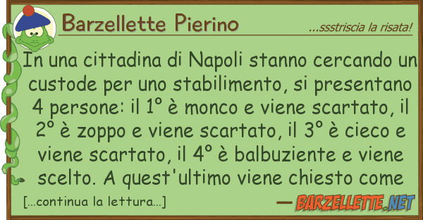 Barzellette Pierino cittadina napoli stanno cercan
