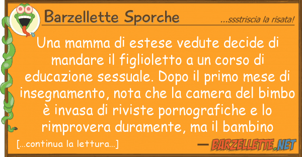 Barzellette Sporche mamma estese vedute decide man