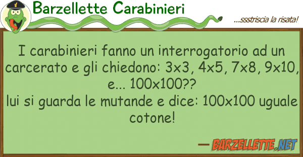Barzellette Carabinieri carabinieri fanno interrogatorio