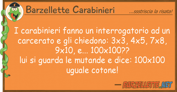 Barzellette Carabinieri carabinieri fanno interrogatorio