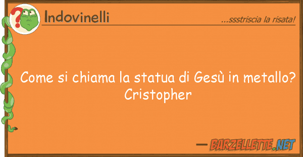 Indovinelli chiama statua gesù met