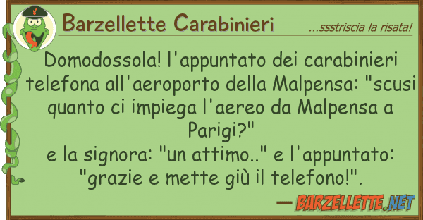Barzellette Carabinieri domodossola! l'appuntato carabinieri