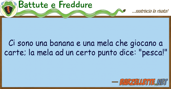 Battute e Freddure sono banana mela giocan