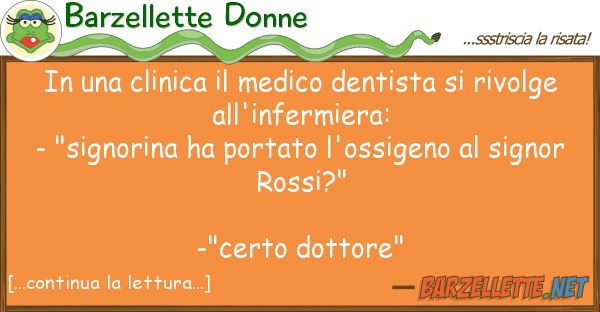 Barzellette Donne clinica medico dentista riv