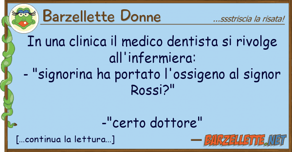 Barzellette Donne clinica medico dentista riv