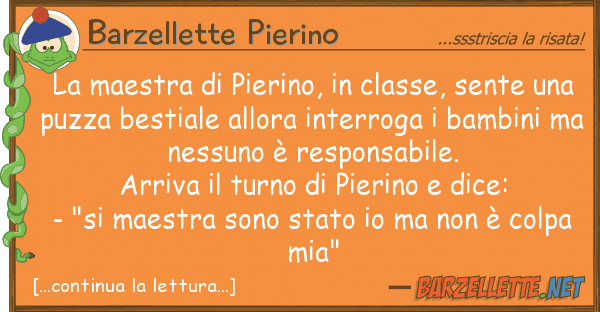 Barzellette Pierino maestra pierino, classe, sente