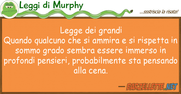 Leggi di Murphy legge grandi quando qualcuno