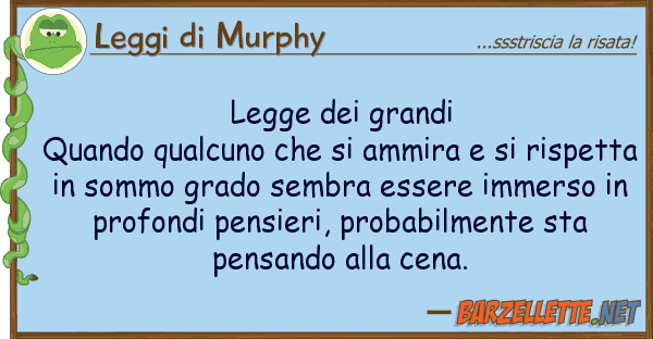 Leggi di Murphy legge grandi quando qualcuno