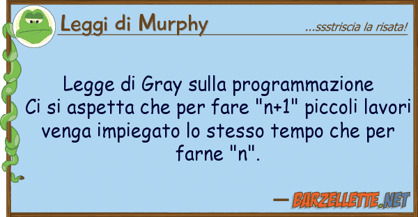 Leggi di Murphy legge gray programmazione ci
