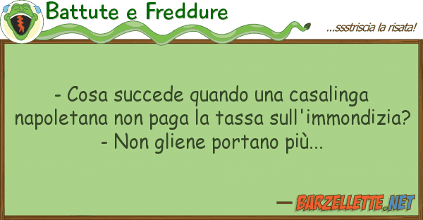 Battute e Freddure - cosa succede quando casalinga napo