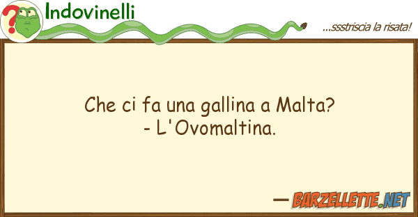 Indovinelli fa gallina malta? - l'ovom