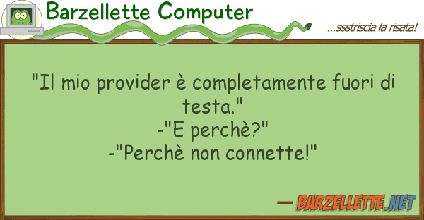 Barzellette Computer "il provider è completamente fuori