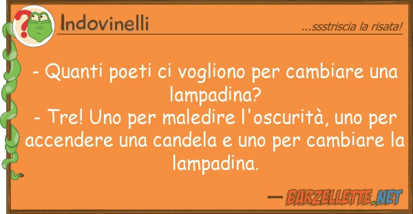 Indovinelli - poeti vogliono cambiare